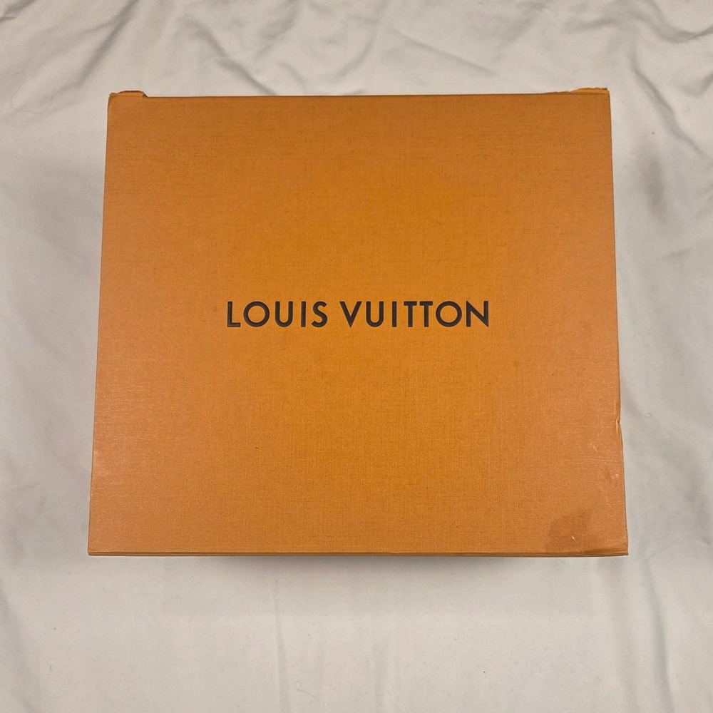 Authentic Louis Vuitton Storage Box Large Orange Magnetic Folding Luxury